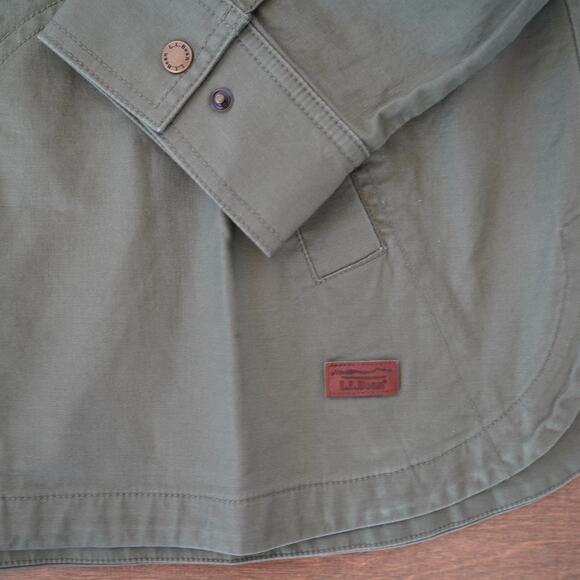 NWT LL Bean Womens BeanFlex Utility Jacket Deep Olive Drawstring Waist SZ 2X - Picture 8 of 9